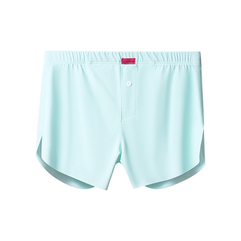 Boxeri pentru bărbați, din nailon (70–80%), căptușeală de viscoză în zona cracului (80–90%), talie medie, țesătură tricotată, respirabile