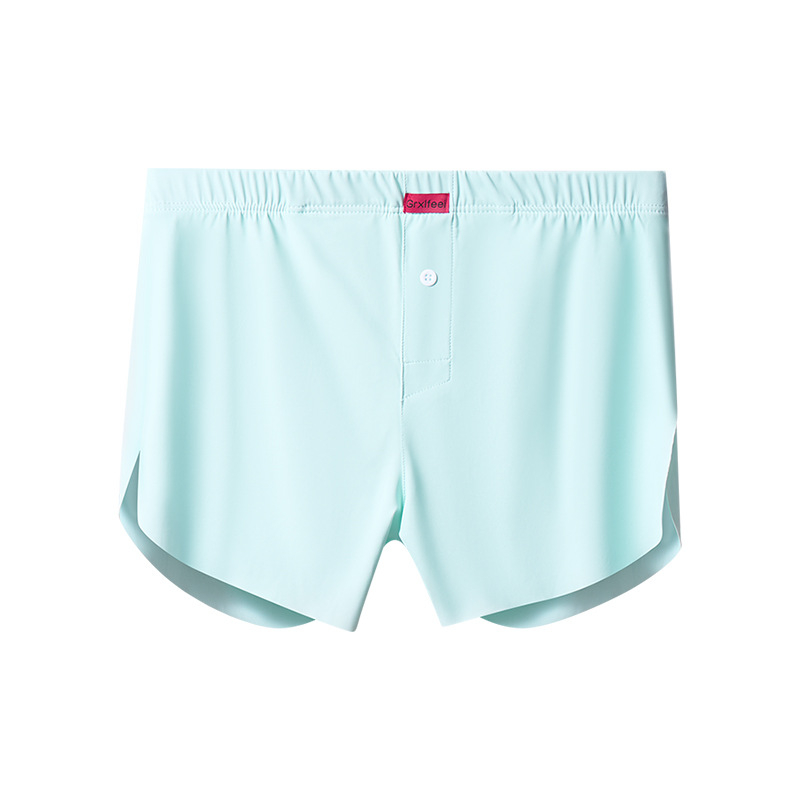 Boxeri pentru bărbați, din nailon (70–80%), căptușeală de viscoză în zona cracului (80–90%), talie medie, țesătură tricotată, respirabile