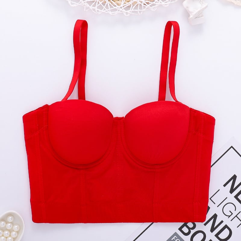 Top cami tubular slim pentru femei, lungime scurtă, bretele detașabile, material din fibre de acetat