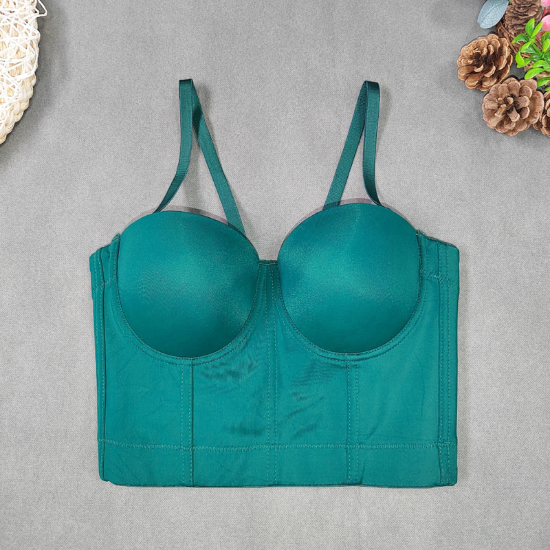 Top cami tubular slim pentru femei, lungime scurtă, bretele detașabile, material din fibre de acetat