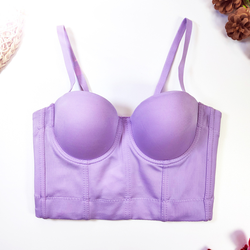 Top cami tubular slim pentru femei, lungime scurtă, bretele detașabile, material din fibre de acetat