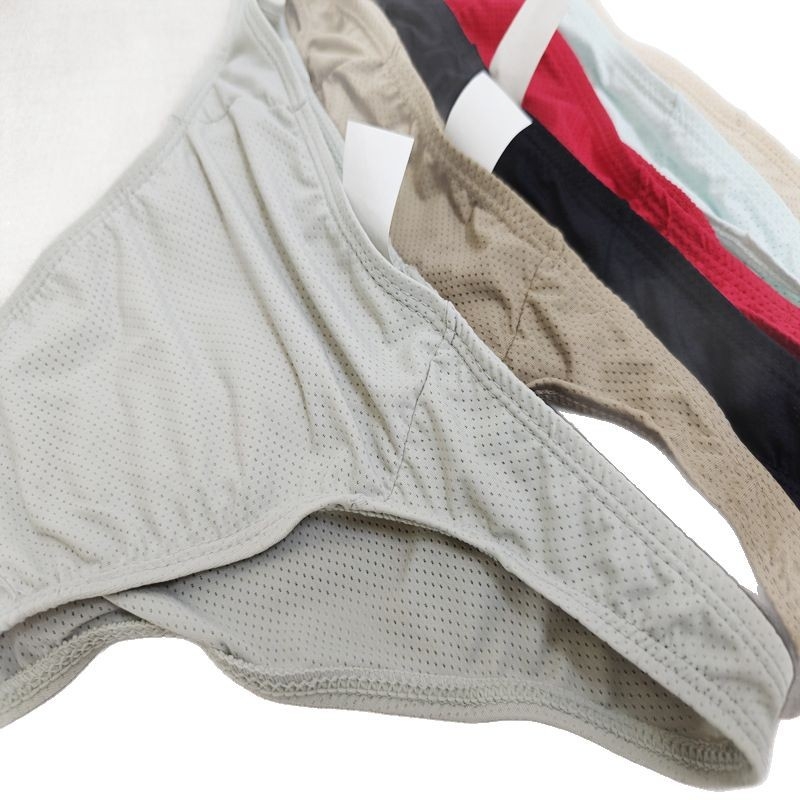 Boxeri bărbați Ice Silk talie joasă, uscare rapidă și respirabile, Nylon 80-90%