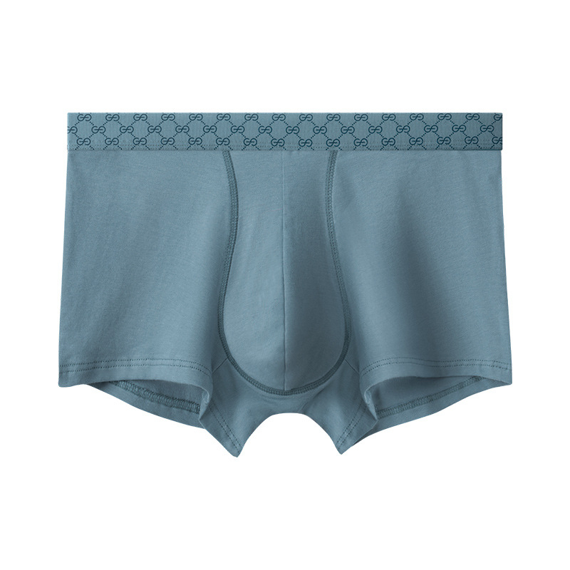 Boxeri bărbați din bumbac, talie medie, respirabili, antibacterieni, design 3D pentru buzunar, căptușeală din bumbac 95–100%