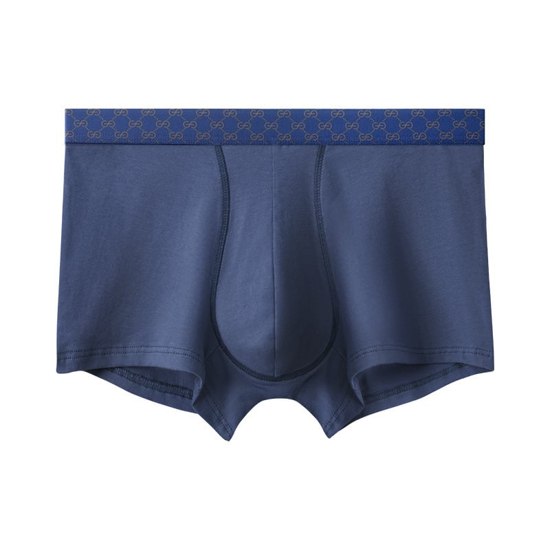 Boxeri bărbați din bumbac, talie medie, respirabili, antibacterieni, design 3D pentru buzunar, căptușeală din bumbac 95–100%