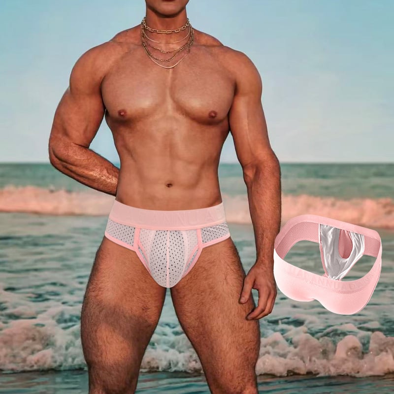 Boxeri bărbați din nylon – respirabili, fără urme, ridică fesele, tricotate, talie joasă