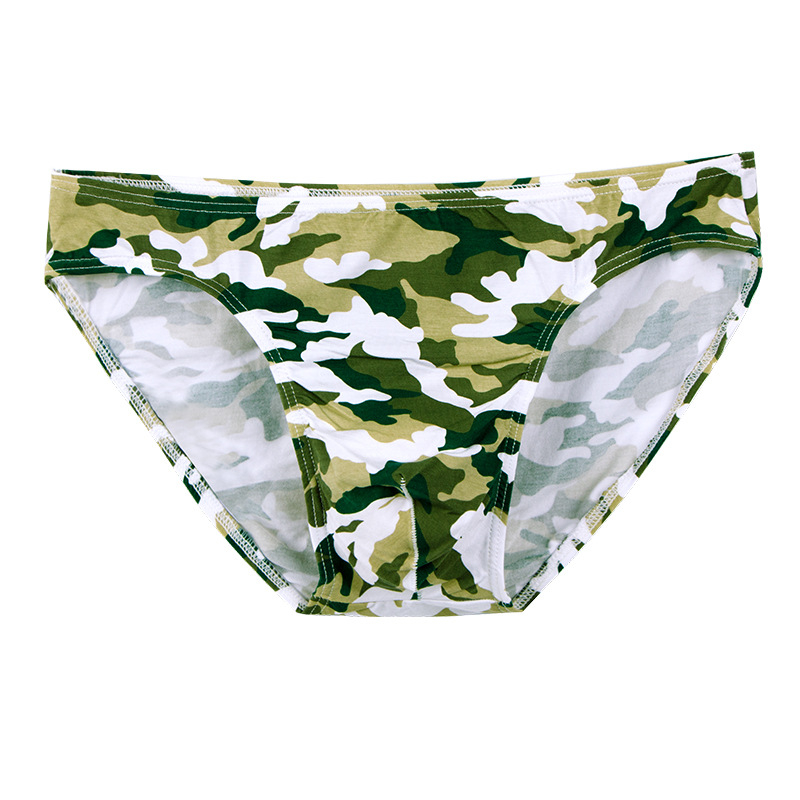 Boxeri bărbați camuflați din Modal Lenzing, respirabili, tricotate, talie joasă