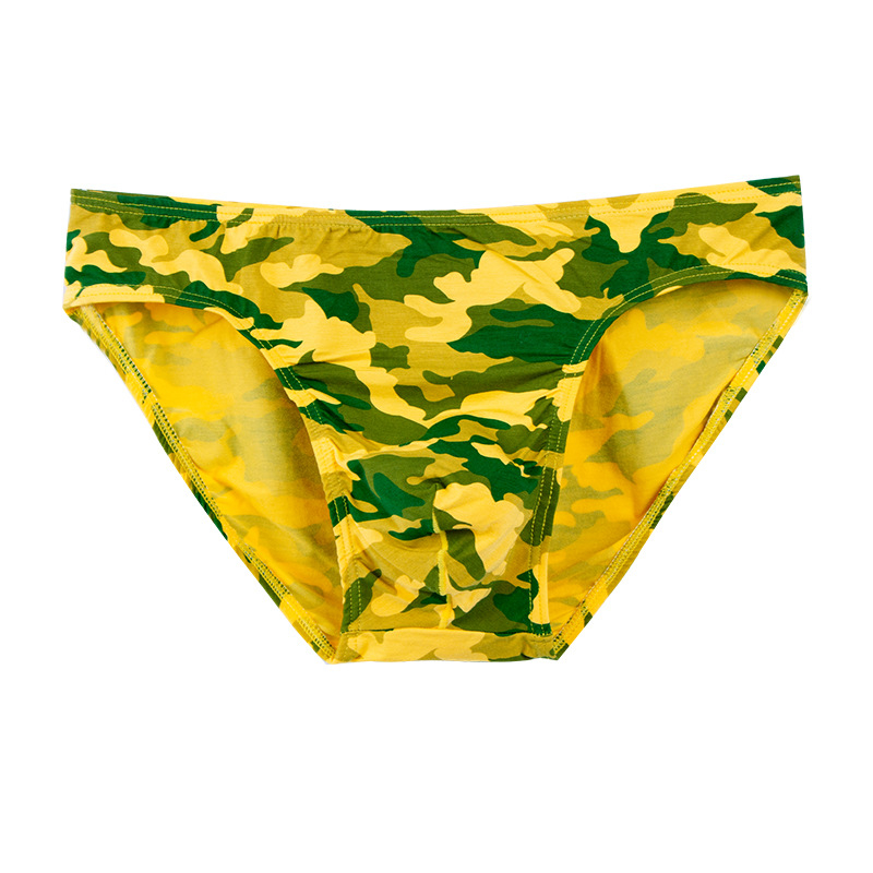 Boxeri bărbați camuflați din Modal Lenzing, respirabili, tricotate, talie joasă