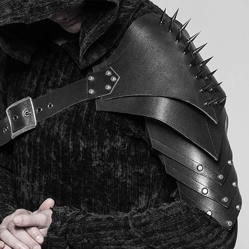 Középkori Viking vállpáncél gothikus tüskékkel — cosplay rekvizit előadásokhoz (Márka: Other; Korosztály: Felnőttek; Lista időszak: Nyár 2024)