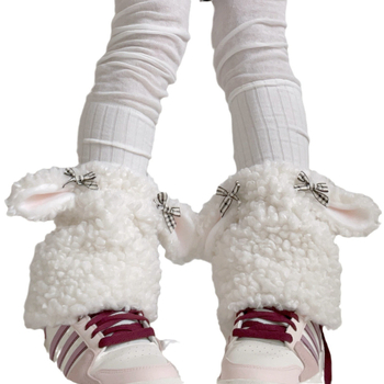 Acoperiri pluș pentru încălțăminte și șosete pentru fete, toamnă-iarnă, protecție pentru urechi, accesorii pentru picioare, brand Ah daimi