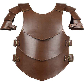Kožni oklop za cosplay za odrasle – Viking ratnik, srednjovjekovni renesansni stil, ljeto 2024