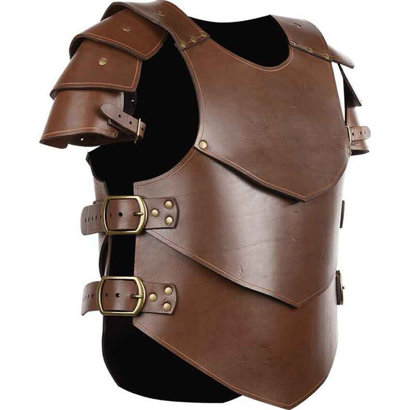 Kožni oklop za cosplay za odrasle – Viking ratnik, srednjovjekovni renesansni stil, ljeto 2024