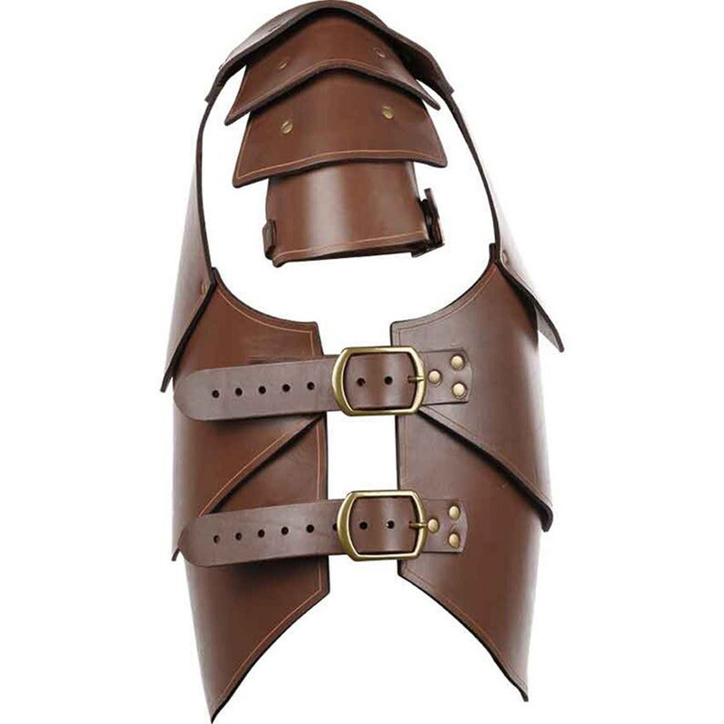 Kožni oklop za cosplay za odrasle – Viking ratnik, srednjovjekovni renesansni stil, ljeto 2024