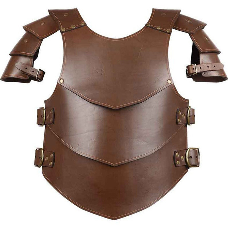 Kožni oklop za cosplay za odrasle – Viking ratnik, srednjovjekovni renesansni stil, ljeto 2024
