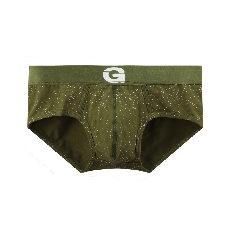 Boxeri triungi pentru bărbați din bumbac, respirabili, stil sport, imprimeu cer înstelat