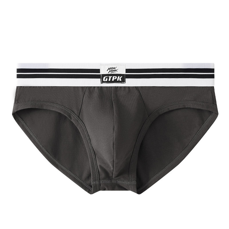 Boxeri de bumbac pentru bărbați, talie medie, respirabili, țesătură tricotată, model solid