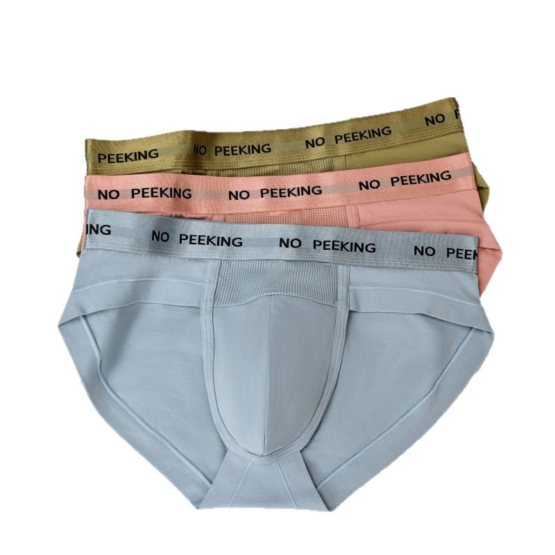 Pamut férfi boxerek, lélegzőek, nagy zsebbel, egyszerű szövésű