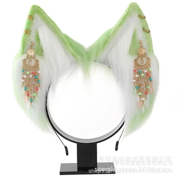 Bentiță pentru cap cu urechi de pisică pentru cosplay — urechi 3D realiste, seria Lolita — Brand Original Pavilion Master; în stoc; pentru adulți; Primăvara 2024