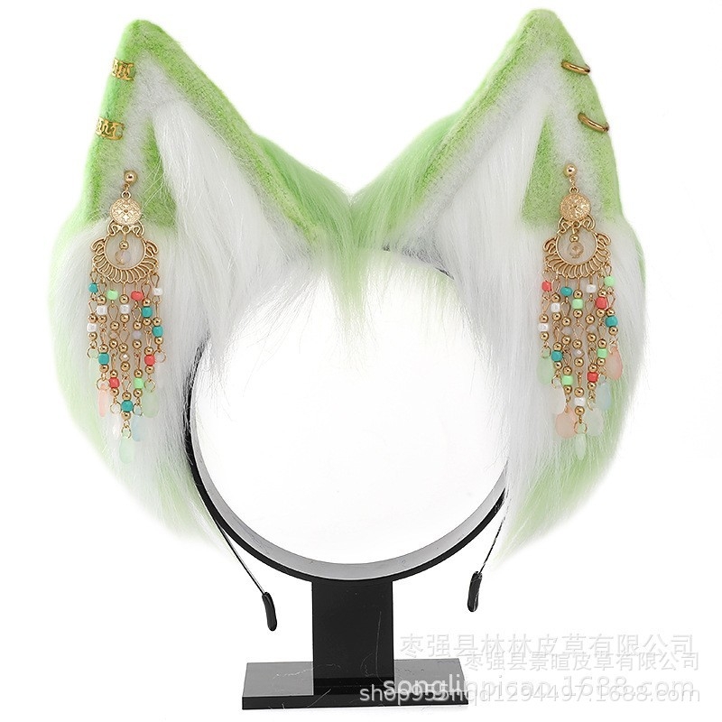 Bentiță pentru cap cu urechi de pisică pentru cosplay — urechi 3D realiste, seria Lolita — Brand Original Pavilion Master; în stoc; pentru adulți; Primăvara 2024