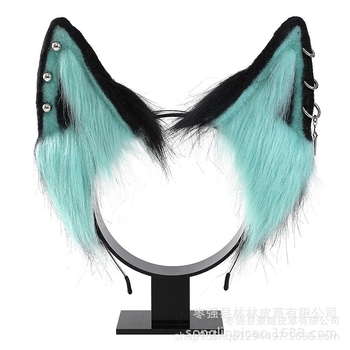 Bandă pentru cap cu urechi de pisică, accesorii plușate pentru cosplay, Desire Fox, pentru adulți, primăvara 2023, în stoc