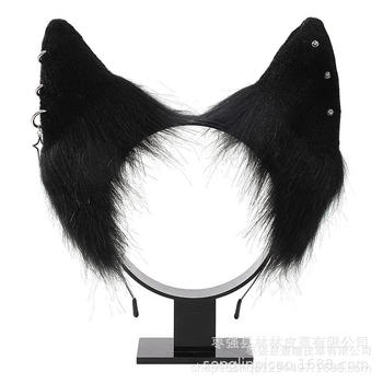 Bandă pentru cap cu urechi de pisică, accesorii plușate pentru cosplay, Desire Fox, pentru adulți, primăvara 2023, în stoc