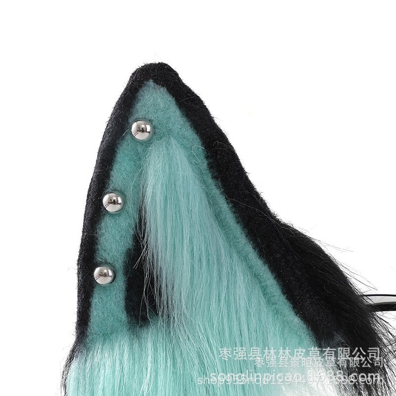 Bandă pentru cap cu urechi de pisică, accesorii plușate pentru cosplay, Desire Fox, pentru adulți, primăvara 2023, în stoc