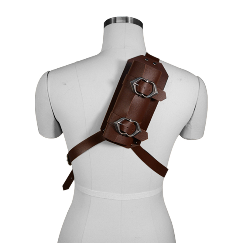 Teacă de sabie din piele, reglabilă, pentru cosplay medieval-fantezie, stil Renaștere, accesoriu pentru costum