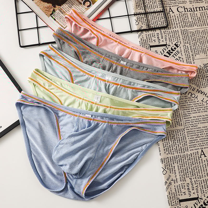 Slipuri bărbați din modal, respirante, talie joasă, tricotate, amestec viscoză 30-50%