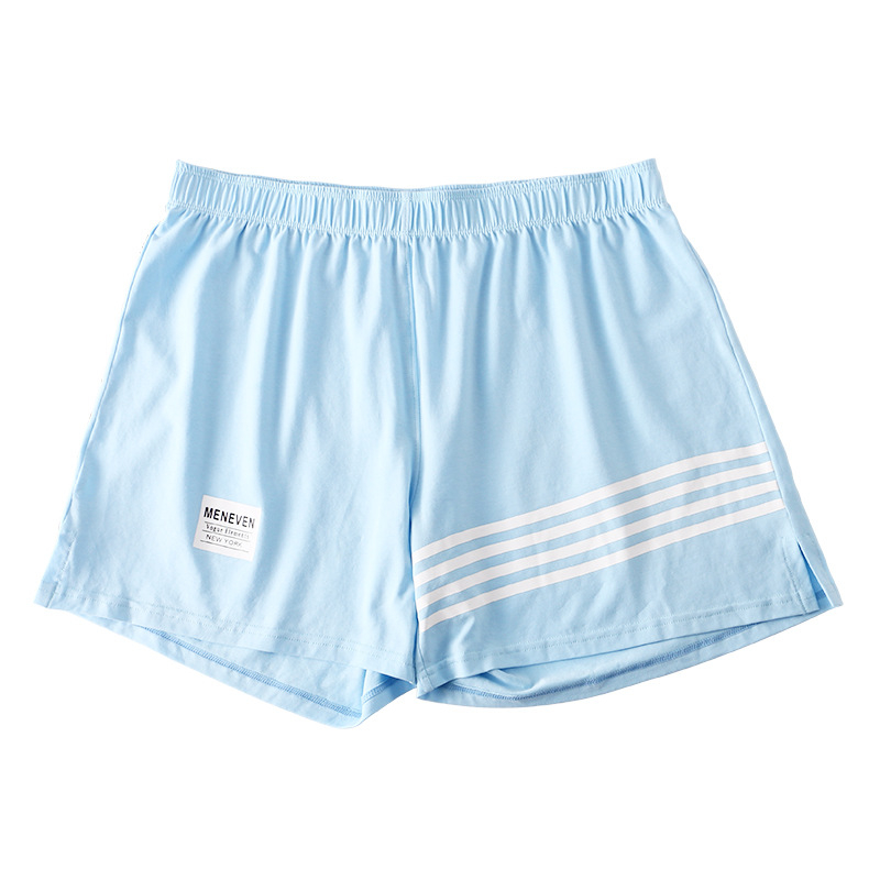 Boxeri pentru bărbați din 100% bumbac, talie medie, sport, respirabili, tricotate