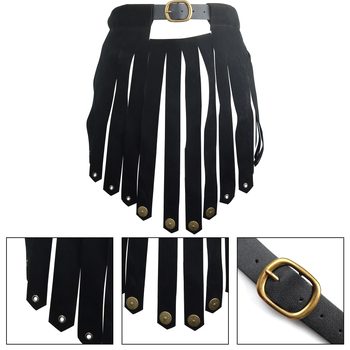 Cosplay curea din piele și protecție pentru umăr – Gladiator roman-medieval Viking, accesorii de costum pentru scenă, adulți, Primăvara 2024 (Brand: Other)