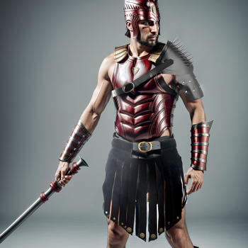 Cosplay curea din piele și protecție pentru umăr – Gladiator roman-medieval Viking, accesorii de costum pentru scenă, adulți, Primăvara 2024 (Brand: Other)