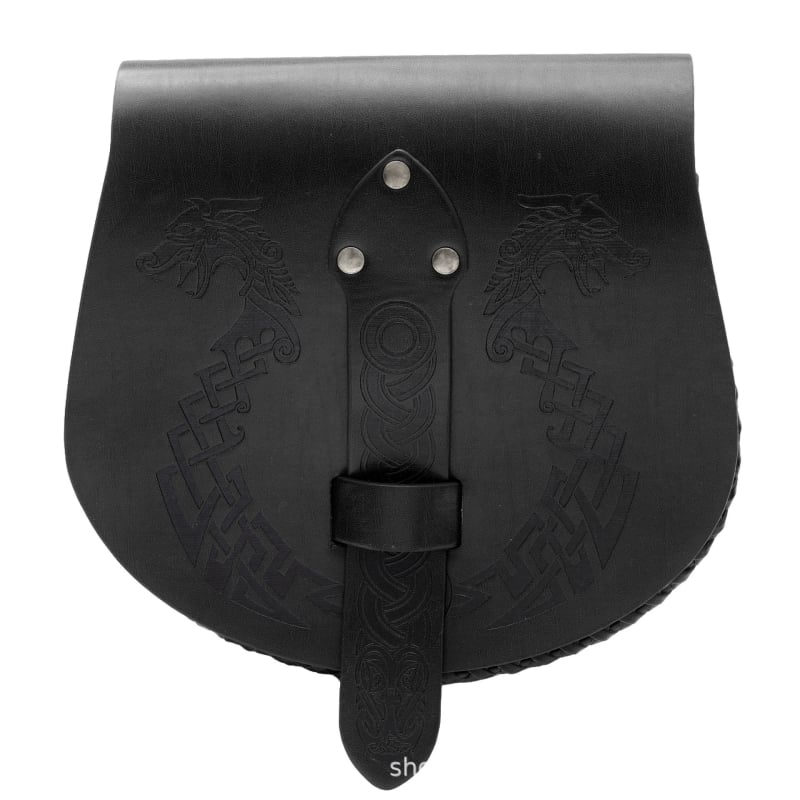 Borsetă de talie cu formă de barcă, stil Nordic Viking, design inspirat din armură (Adulți, Primăvara 2024)