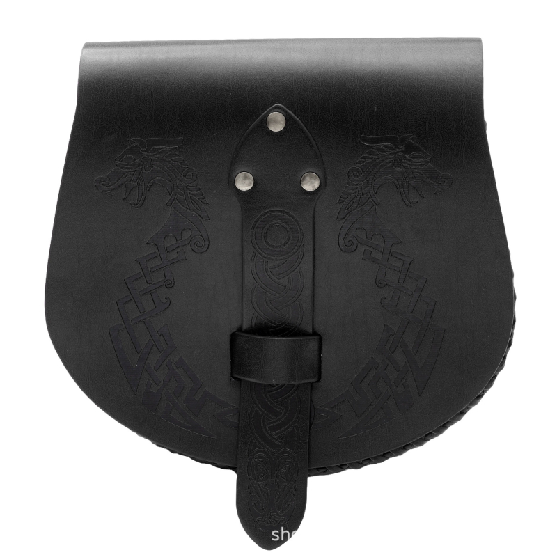 Borsetă de talie cu formă de barcă, stil Nordic Viking, design inspirat din armură (Adulți, Primăvara 2024)