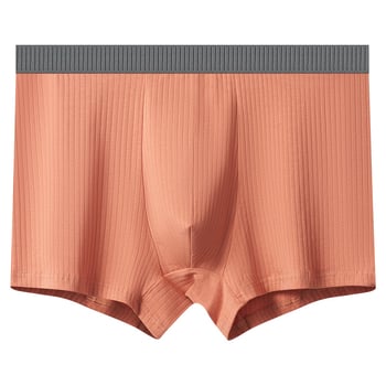 Férfi pamut alsónemű, lélegző és antibakteriális, középmagas derékvonal, kötött anyag