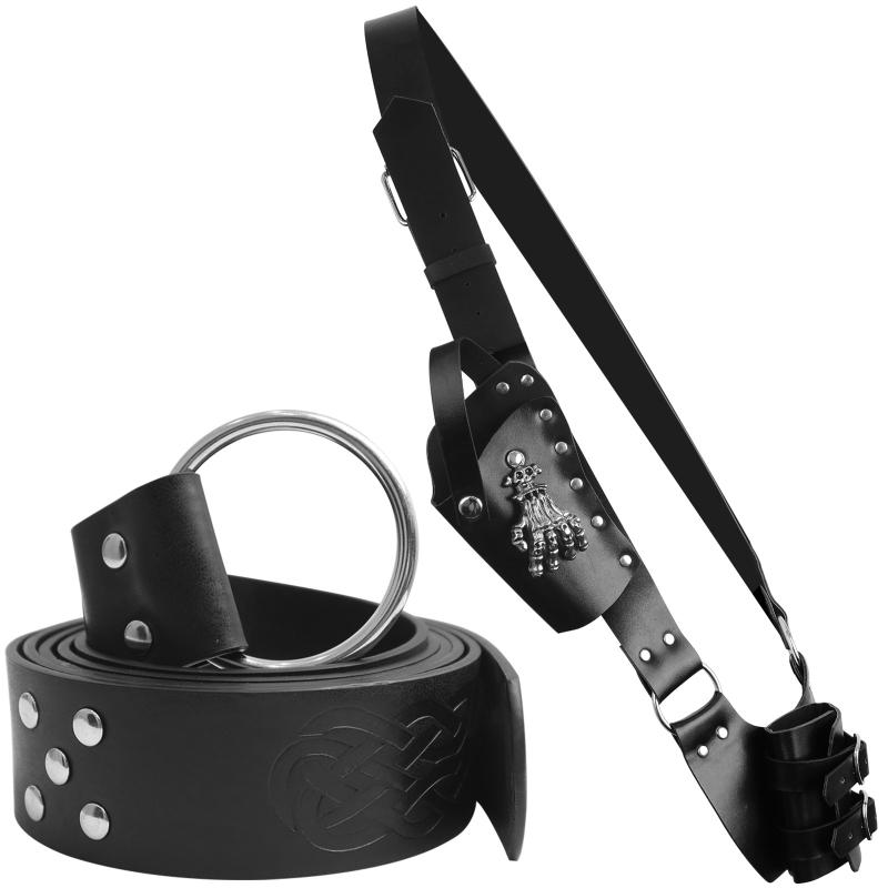 Curea de armă pentru cavaler medieval Viking — recuzită cosplay, pentru adulți, primăvara 2024