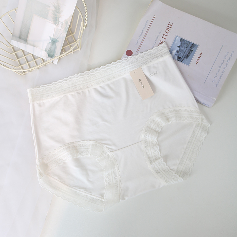 Plus-size ženske gaćice od modalnog elastana, s srednjim pojasom, prozračne, A002