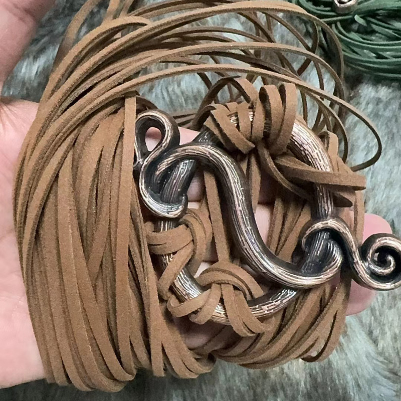 Srednjovjekovni križni pojas, iznimno dugački užadni pojas za cosplay Viking Troll – dodatak za kostim za odrasle, ljeto 2025