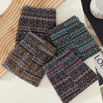 Boxeri bărbați din bumbac, croială relaxată, talie medie, țesătură jacquard, imprimeuri camuflaj și geometrice, respirabili