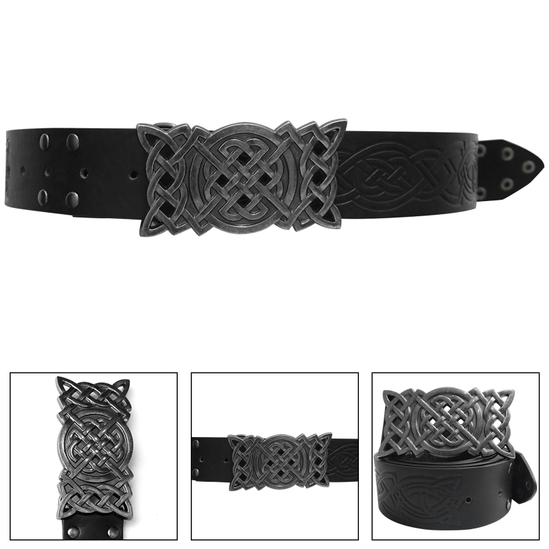 Kožna futrola za mač s visećom torbom — srednjovjekovni Viking stil, za vanjsku upotrebu (Odrasli, proljeće 2024, na skladištu)