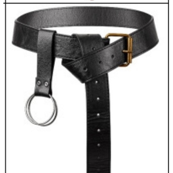 Centură medievală cu inel O, geantă de talie cu model Nordic, din piele artificială