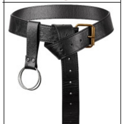 Centură medievală cu inel O, geantă de talie cu model Nordic, din piele artificială