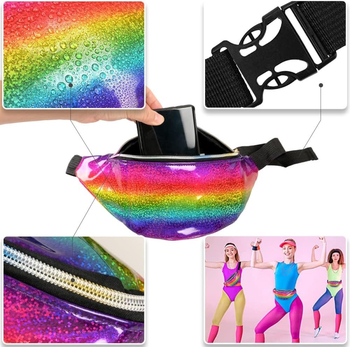 Set costum Prom anii 1980 cu colier, bentita pentru păr, mănuși, brățară pentru genunchi și ochelari — Partyrebel, pentru adulți, Primăvara 2024