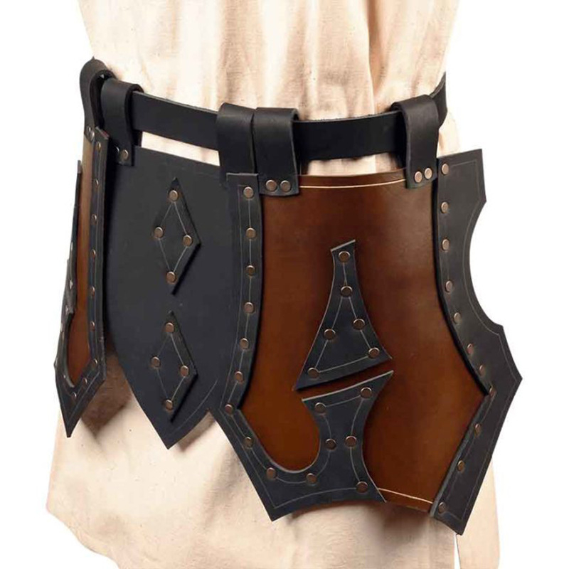 Costum Cosplay pentru Carnavalul European și American de Halloween – Rochie din Piele Retro Medieval Renaissance, Adulți, Vara 2024, Brand: Other