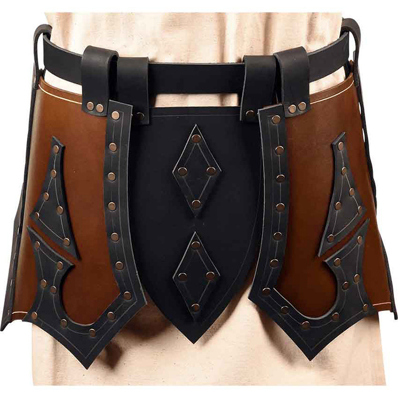 Costum Cosplay pentru Carnavalul European și American de Halloween – Rochie din Piele Retro Medieval Renaissance, Adulți, Vara 2024, Brand: Other