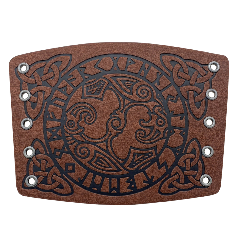 Bratara pentru încheietura cu Odin Raven în relief, stil nordic viking, accesorii cosplay medieval/renaștere, pentru adulți, lansare toamnă 2021