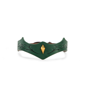 Accesoriu pentru cap din piele pentru cosplay - Stil pădure medieval, ornament frontal cu gravură pe frunze de viță, pentru adulți (Brand: Altul; Sursă: În stoc; Lansare: Primăvara 2025)