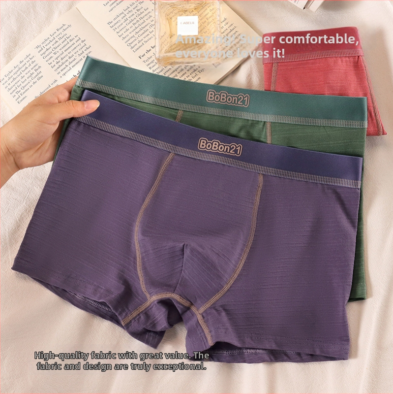 Boxer briefs din bumbac, talie medie, respirabile, bumbac tricotat, 90–95% bumbac, pentru toate anotimpurile