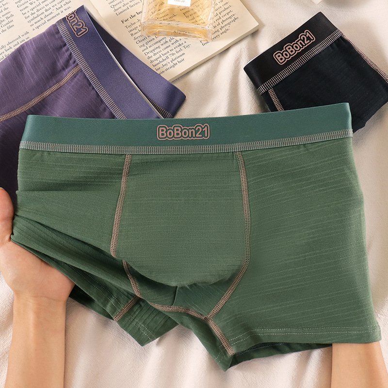 Boxer briefs din bumbac, talie medie, respirabile, bumbac tricotat, 90–95% bumbac, pentru toate anotimpurile