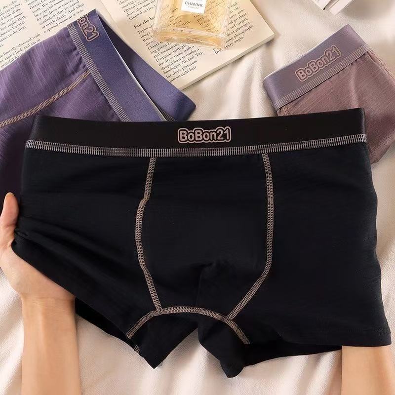 Boxer briefs din bumbac, talie medie, respirabile, bumbac tricotat, 90–95% bumbac, pentru toate anotimpurile