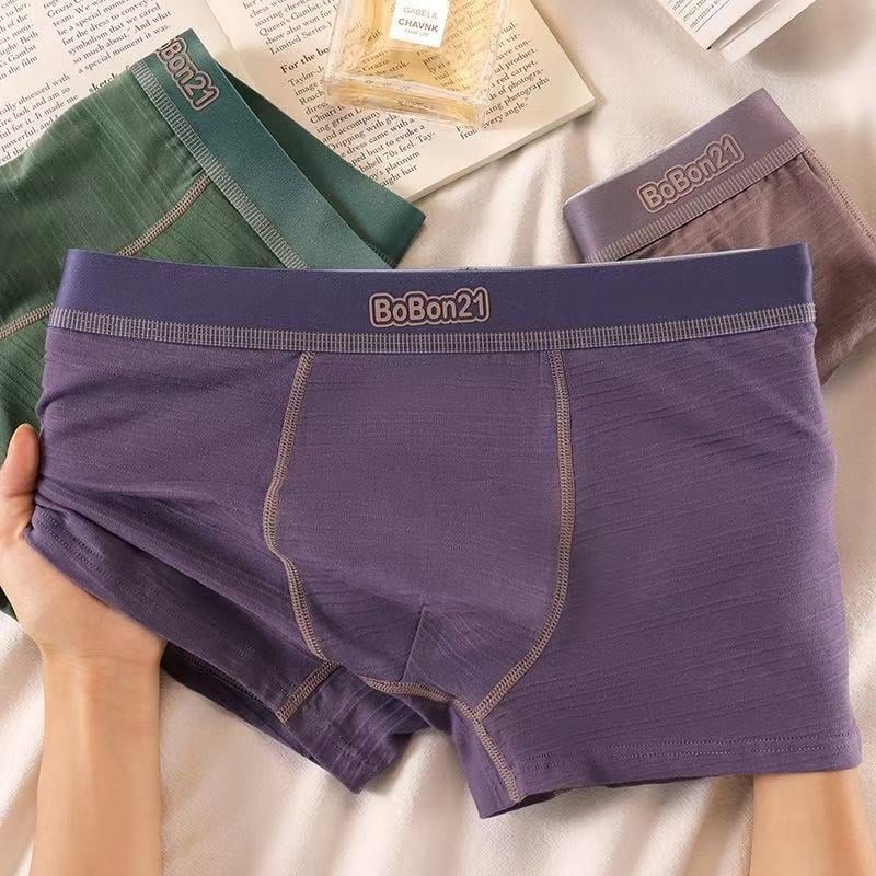 Boxer briefs din bumbac, talie medie, respirabile, bumbac tricotat, 90–95% bumbac, pentru toate anotimpurile