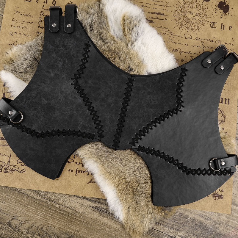 Pieptar medieval pe jumătate - cosplay în stil nordic Viking - Hai fane; pentru adulți; iarna 2025; Spot goods